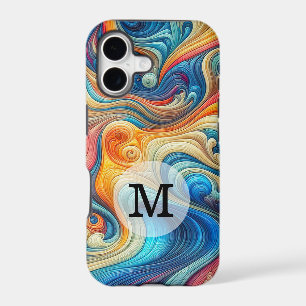 Custom Template Abstract Wavy Art iPhone 17 Case
