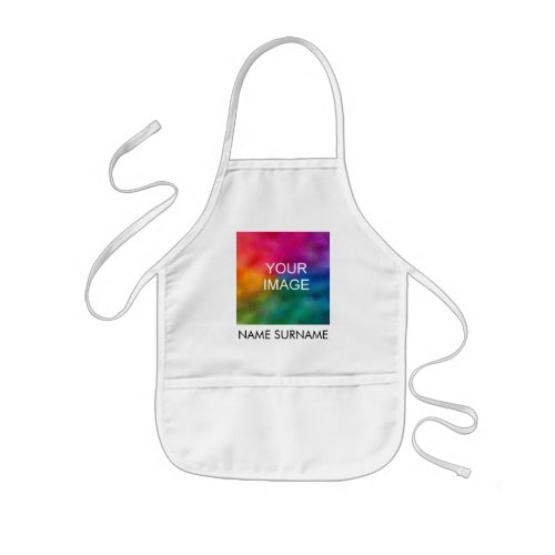 Custom Template Add Your Photo Image Text Here Kids Apron