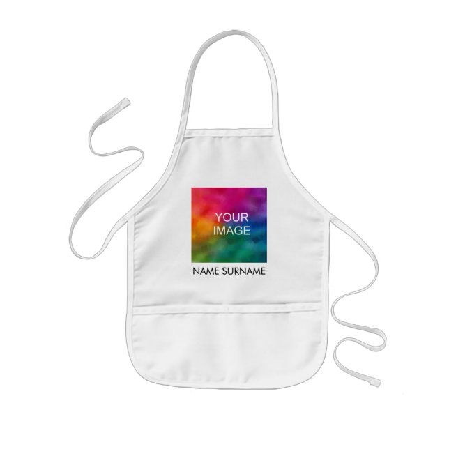 Custom Template Add Your Photo Image Text Here Kids' Apron (Front)