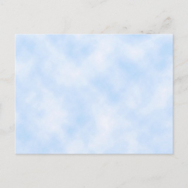 Custom Template: Blue Sky With Clouds Postcard (Front)