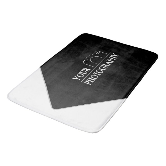 Custom Template Business Company Create Your Own Bath Mat (Angled)