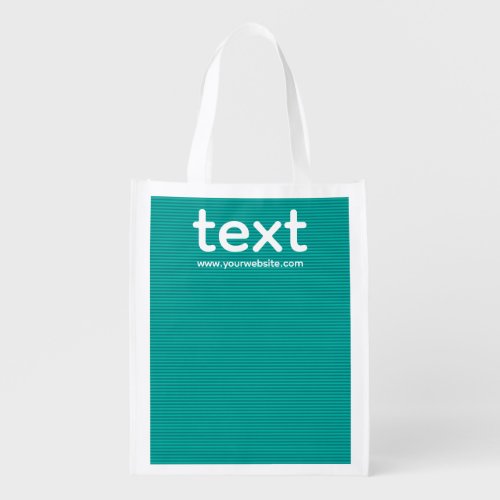 Custom Template Business Double Sided Print Best Grocery Bag