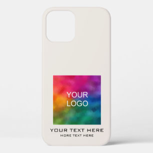 Custom Template Business Logo Elegant Trendy iPhone 12 Case