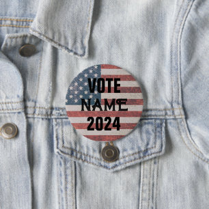 CUSTOM TEMPLATE ELECTION CAMPAIGN BUTTONS USA