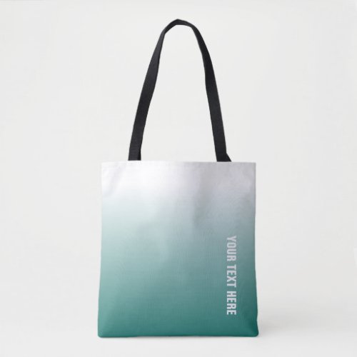 Custom Template Elegant Teal Modern Personalized Tote Bag