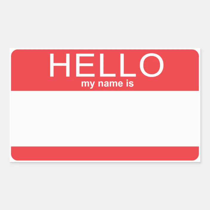 2000 "HELLO MY NAME IS" NAME TAGS LABELS BADGES STICKERS PEEL STICK ADHESIVE 