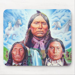 Custom Template Indian Chiefs Native Americans Mouse Pad