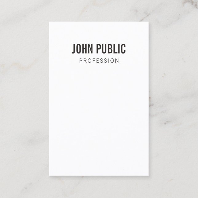 Custom Template Minimalistic Professional Modern Business Card (Front)