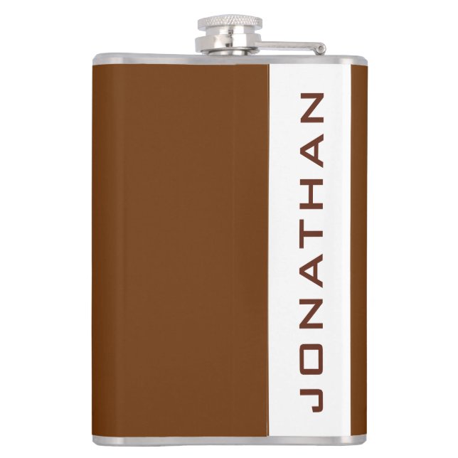 Custom Template Modern Elegant Simple Names Flask (Back)