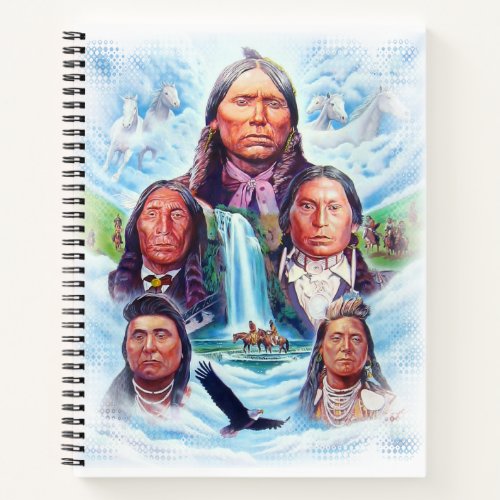Custom Template Native Americans Indian Chiefs Notebook