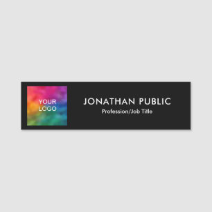 Custom Template Personalized Your Logo Here Name Tag