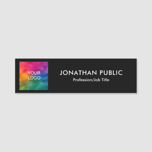 Custom Template Personalized Your Logo Here Name Tag