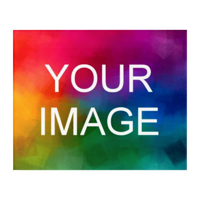 Custom Template Photo Picture Image Business Logo Acrylic Print (Front)