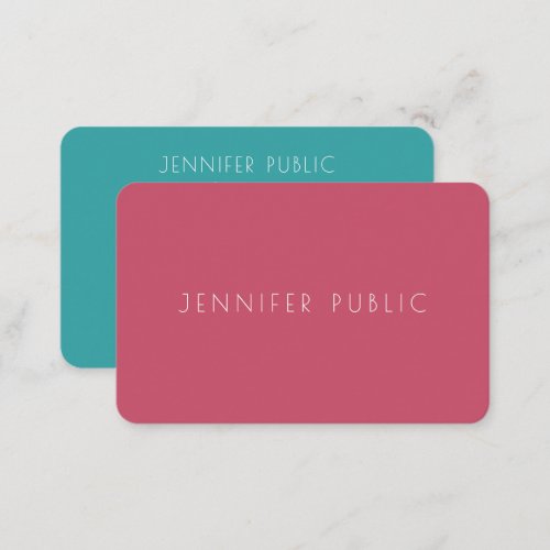 Custom Template Professional Elegant Modern Business Card