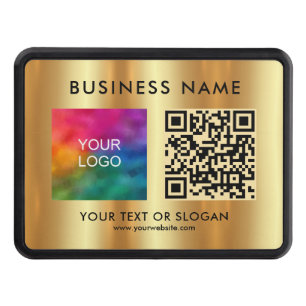 Custom Template QR Code Upload Your Company Logo Hitch Cover