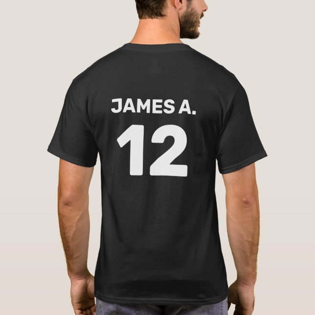 Custom template team attire (front & back design) T-Shirt (Back)