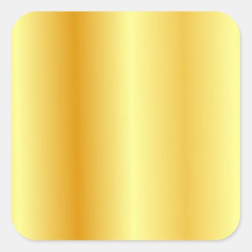 Custom Template Trendy Elegant Modern Gold Look Square Sticker