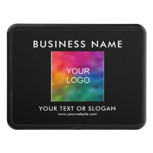 Custom Template Upload Business Logo Here Black Hitch Cover