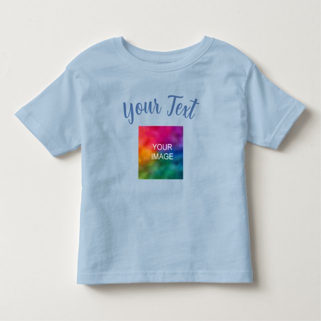 Custom Template Upload Image Add Text Baby Toddler T-shirt (Front)