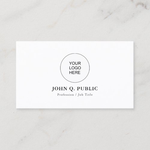 Custom Template Upload Own Company Logo Here Business Card