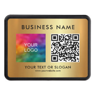 Custom Template Upload Your Business Logo QR Code Hitch Cover