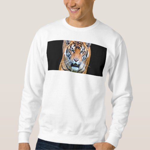 Custom Template Walking Tiger Modern Mens Basic Sweatshirt