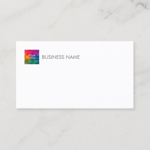 Custom Template Your Company Logo Here Elegant Business Card