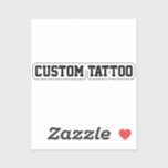 Custom Temporary Tattoo Your Words Party Night Sticker<br><div class="desc">Personalized his birthday boy gift,  matching customize word font choice,  Personalised Roman numeral from her,  Customized name sport number text,  Create a fake non permanent,  tattoo for event son husband,  groom bachelor stag do sticker,  on wrist arm hand with,  dad father best man friend,  groomsman bar crawl pub weekend</div>