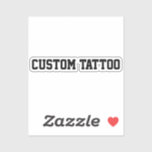 Custom Temporary Tattoo Your Words Party Night Sticker<br><div class="desc">Personalized his birthday boy gift,  matching customize word font choice,  Personalised Roman numeral from her,  Customized name sport number text,  Create a fake non permanent,  tattoo for event son husband,  groom bachelor stag do sticker,  on wrist arm hand with,  dad father best man friend,  groomsman bar crawl pub weekend</div>