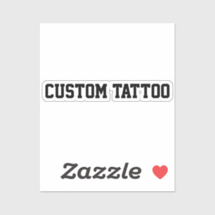 Custom Temporary Tattoo Your Words Party Night Sticker