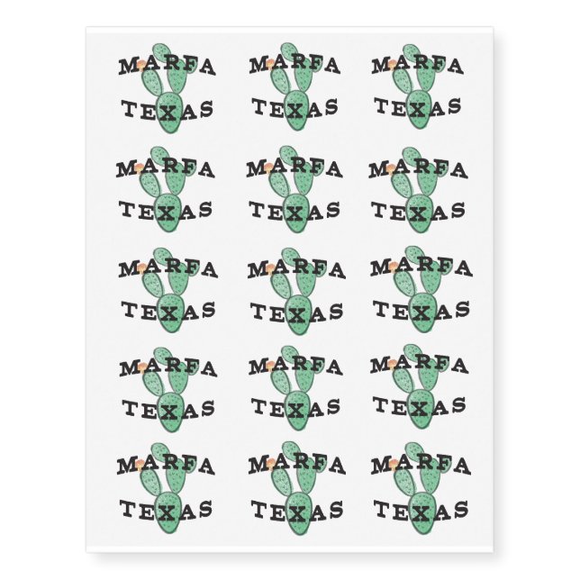 Custom Temporary Tattoos (Front)