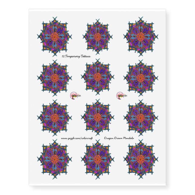 Custom Temporary Tattoos (Front)