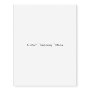 Custom Temporary Tattoos