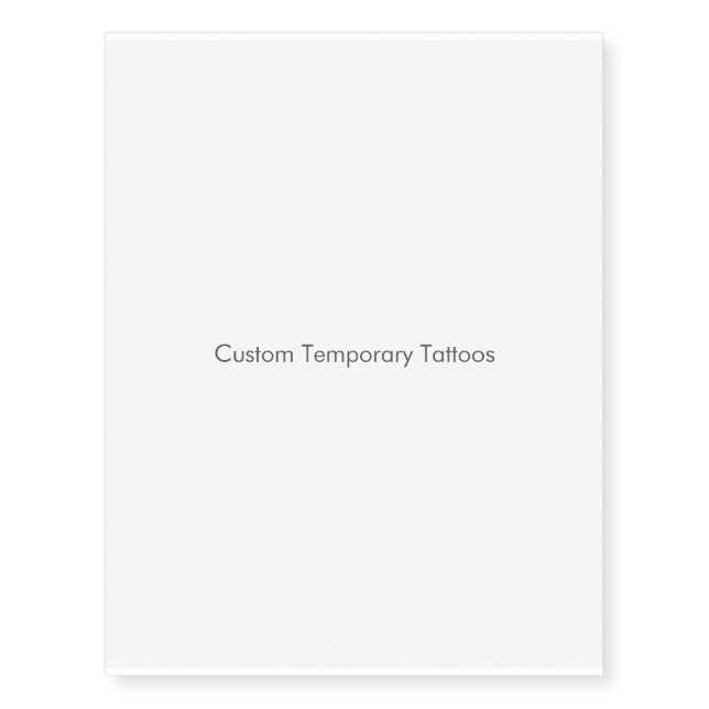 Custom Temporary Tattoos (Front)