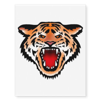 Custom Temporary Tattoos tiger