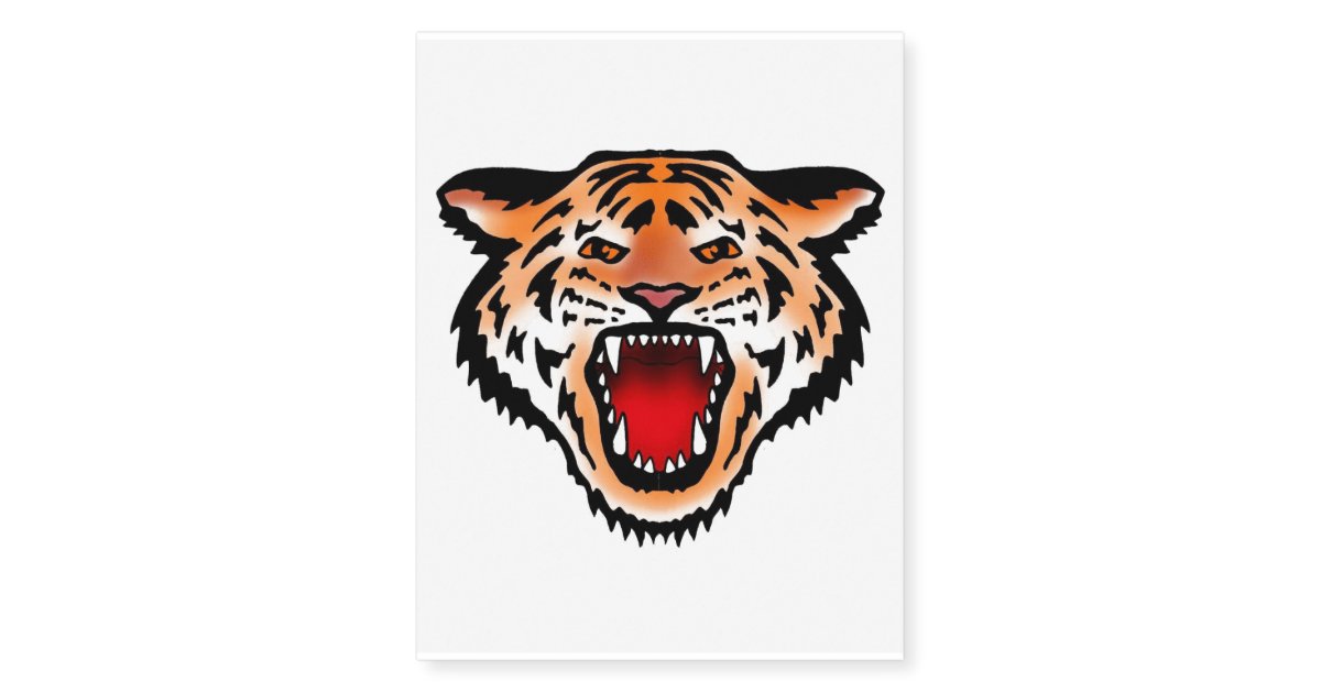 Custom Temporary Tattoos tiger | Zazzle