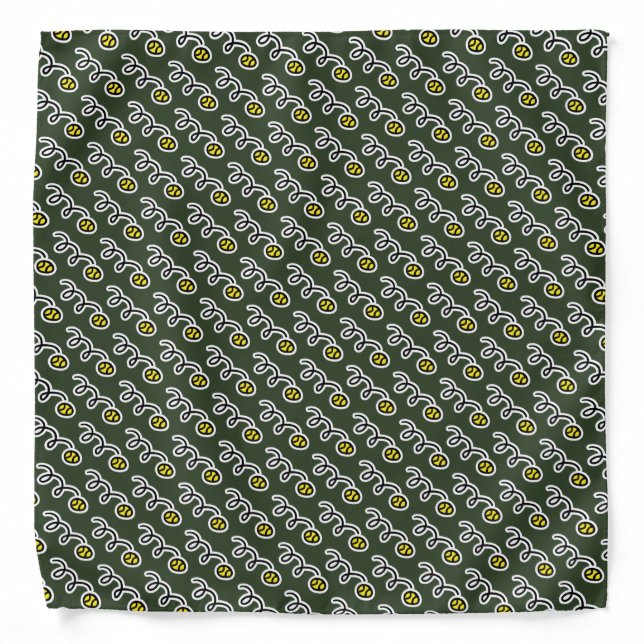 Custom tennis ball bandana sweatband for players (Front)