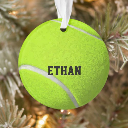 Custom Tennis Ball Ornament