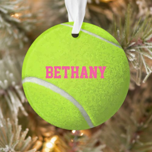 Custom Tennis Ball Ornament