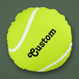 Custom Tennis Ball Player or Team Name Pillow
