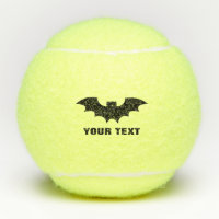 Custom tennis balls with bat wing logo