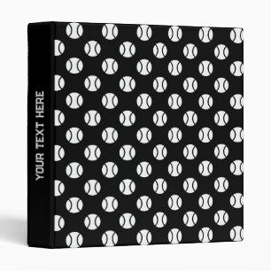 Custom tennis binder with polka dot ball pattern