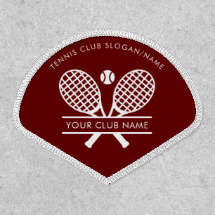 Custom Tennis Club Name Team Coach Patch