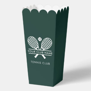 Custom Tennis Club Name Team Players Favor Boxes
