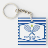 Custom Tennis Country Club Blue Striped