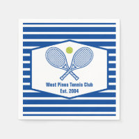 Custom Tennis Country Club Blue Striped