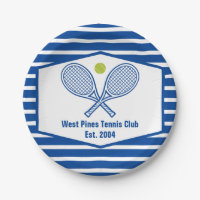Custom Tennis Country Club Blue Striped
