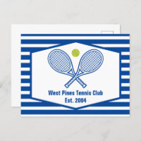 Custom Tennis Country Club Blue Striped