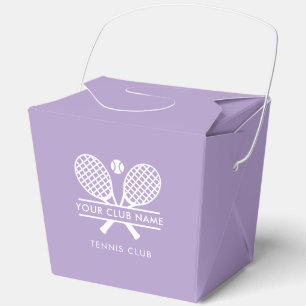 Custom Tennis Country Club Name Favor Boxes