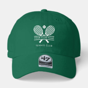 Custom Tennis Country Club Name Green Team 47 Brand Hat